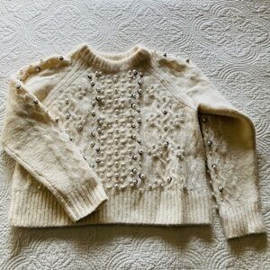 Rag & Bone Size M Jemima Merino/Alpaca blend Holiday Sweater